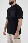 T-Shirt With Pocket (Black)