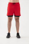 2 in 1 Shorts (Red)