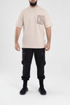 Heavy T-Shirt With Pocket (Beige)