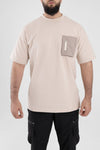 T-Shirt With Pocket (Beige)