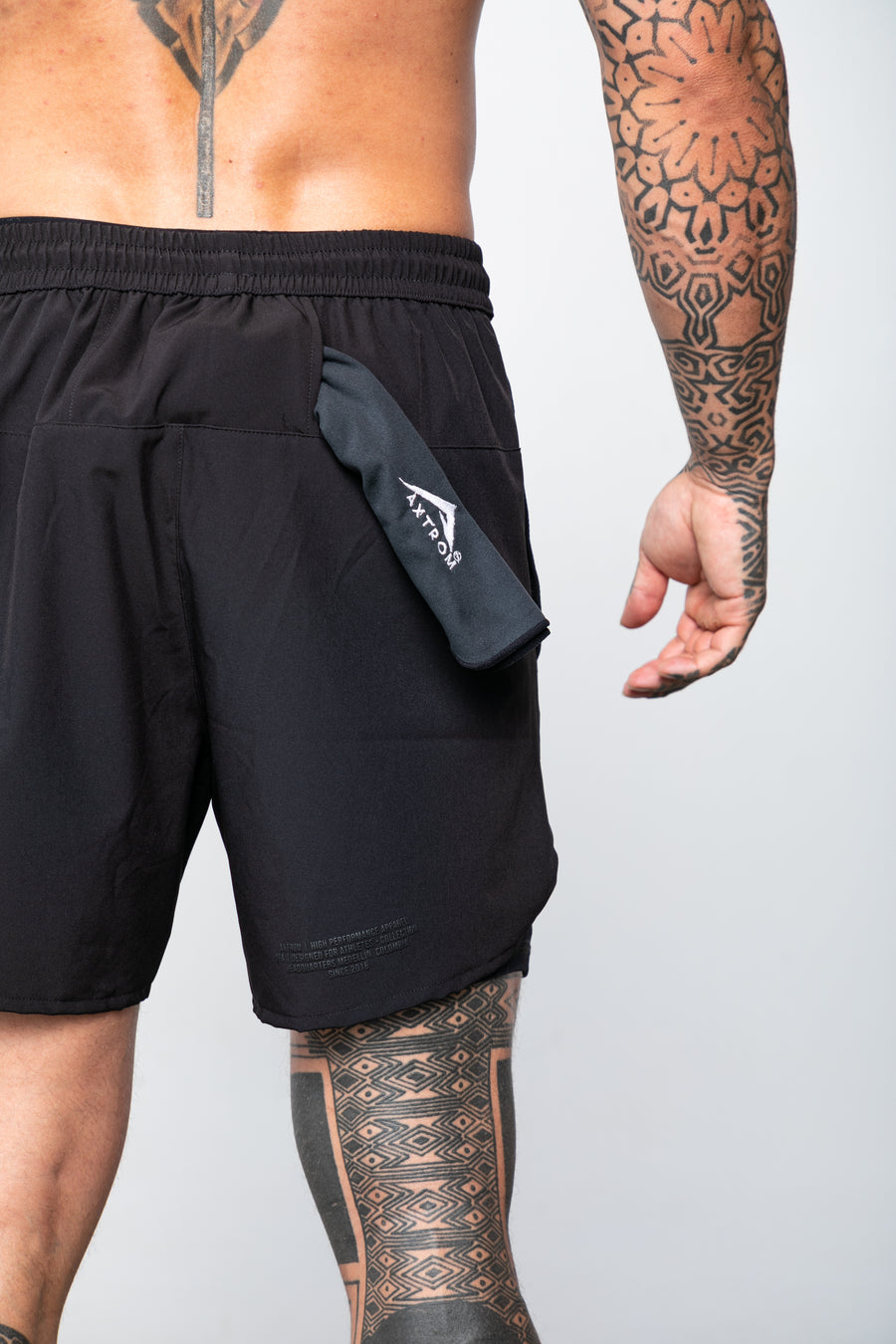 Black 2 in 1 Hybrid Shorts (DFA)